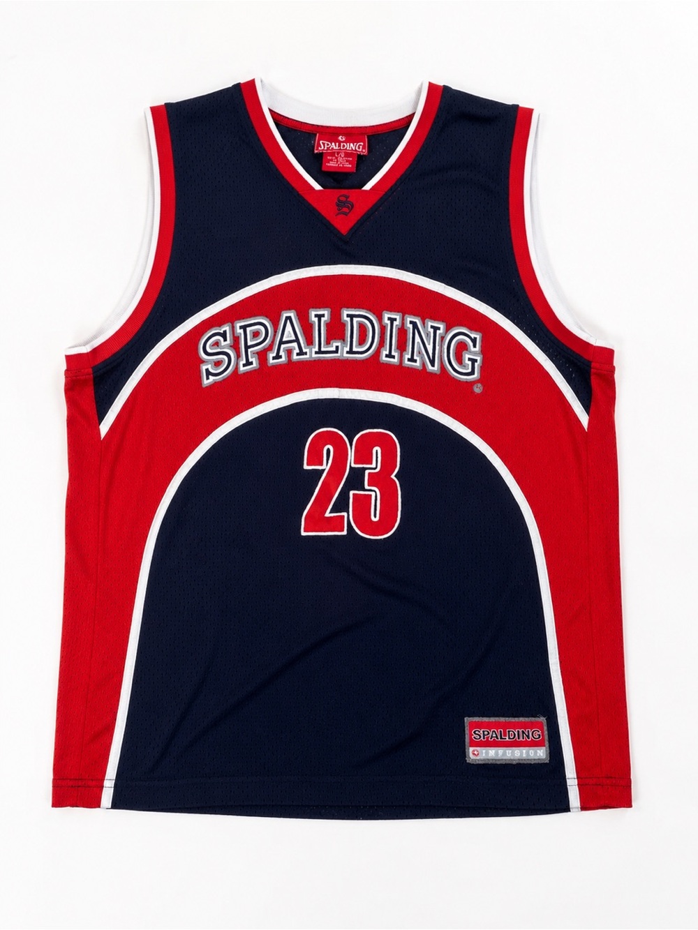 Vintage Spalding Infusion #23 Basketball Jersey Men’s Large Y2K